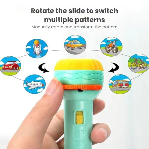 6 Slide Mini Projector Torch For Kids