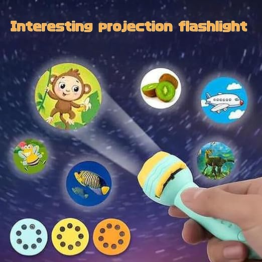 6 Slide Mini Projector Torch For Kids